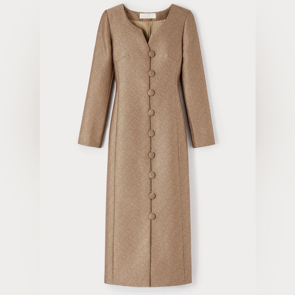 Destree Brown Golden Caramel Dress